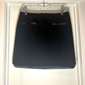 WHBM black mini skirt, sz 4. Like new!